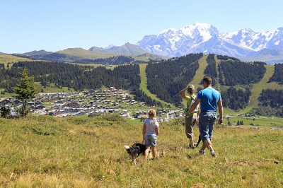 Hiking around Les Saisies in the summer
